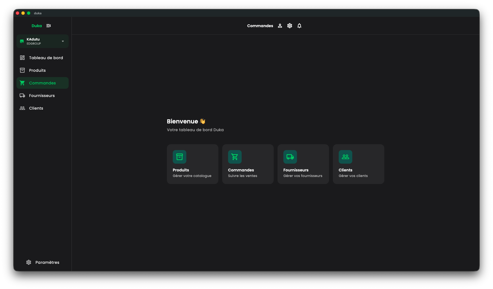 DMT DUKA — Boutiques, produits et stocks